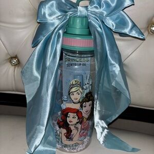 Disney Princess water bottle with Blue Satin Bow